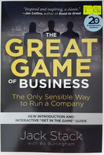 Load image into Gallery viewer, The Great Game of Business: The Only Sensible Way to Run a Company - Jack Stack & Bo Burlingham