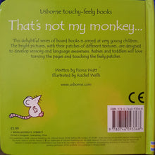 Load image into Gallery viewer, That's not my monkey... - Fiona Watt & Rachel Wells