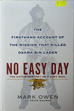 Load image into Gallery viewer, No Easy Day : The Firsthand Account of the Mission That Killed Osama Bin Laden - Mark Owen