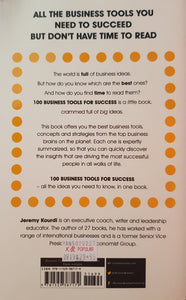 100 Business Tools for Success: All the Management Models that Matter in 500 Words or Less - Jeremy Kourdi