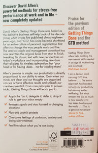 Getting Things Done: The Art of Stress-free Productivity - David Allen